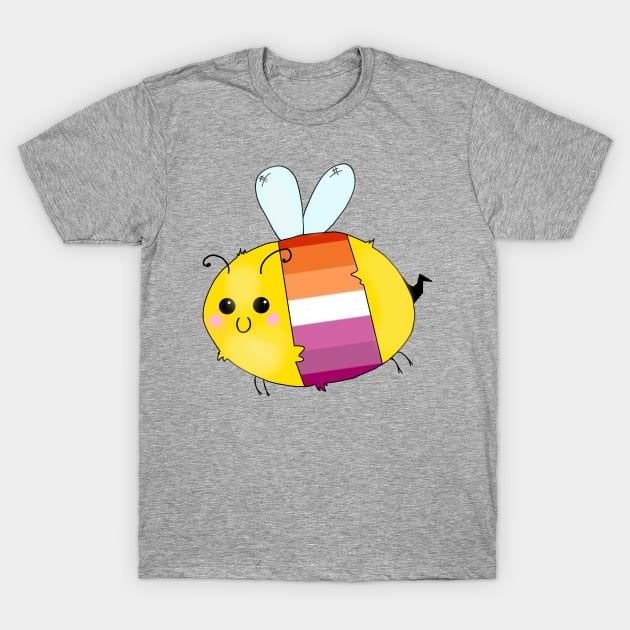 Pride Bees - Lesbian T-Shirt by Rendi_the_Graye